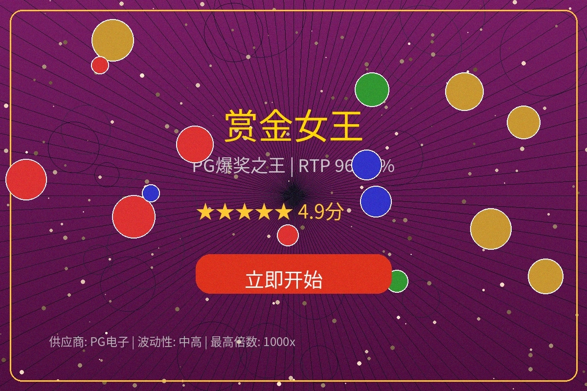 赏金女王老虎机大奖展示